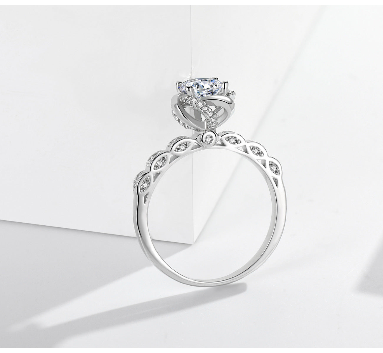 Bud 1 Karat Rhinestone Ring Women