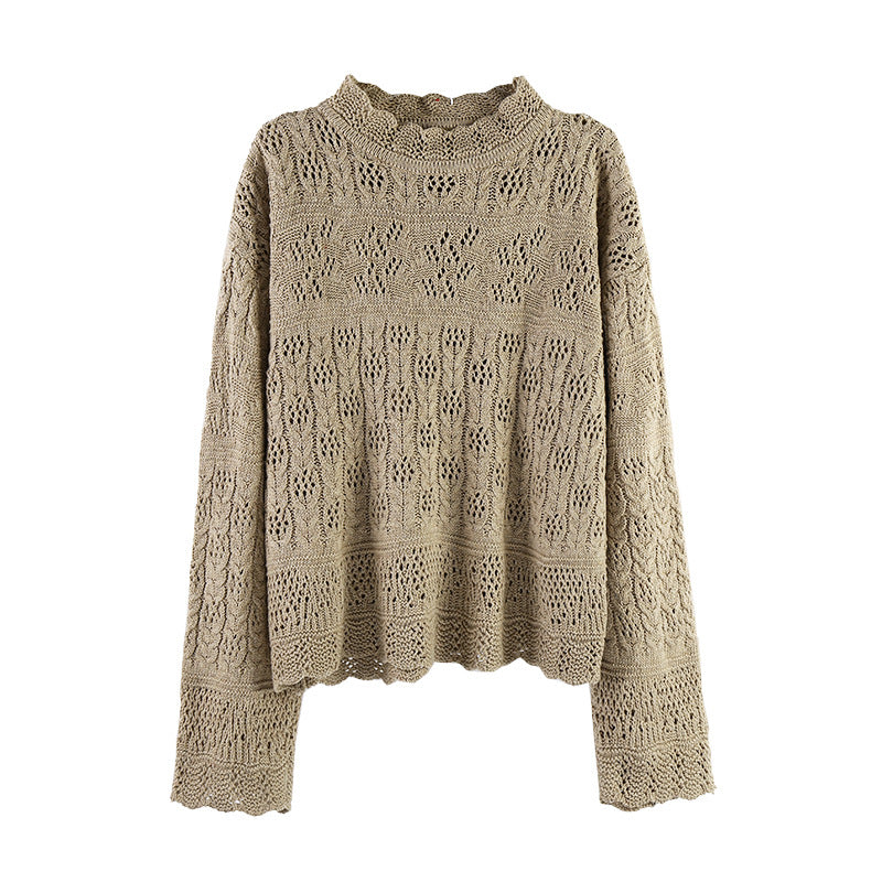 Knit Women Loose-fitting Sweater