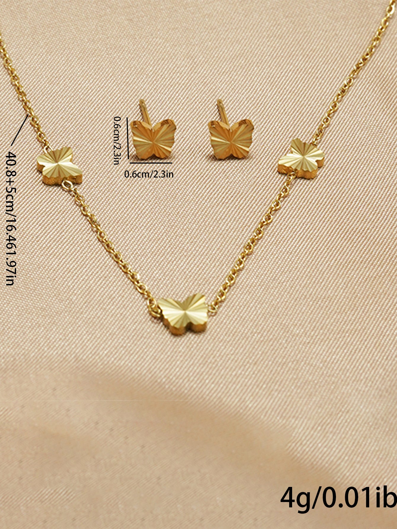 Lxalry 316L Stainless Steel 18K Gold-Plated Jewelry Set Iridescent Blue White Gradient 3D Glass Star Pendant Hypoallergenic Tarnish Free Earrings Necklace Beach Party Daily Wear Ocean Inspired