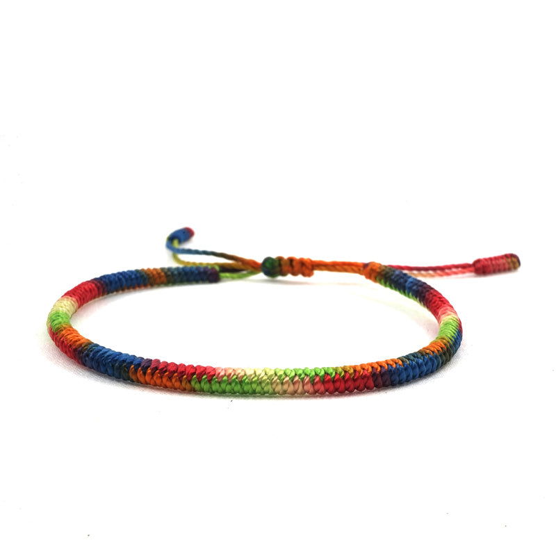 Colorful energy bracelet braided rope