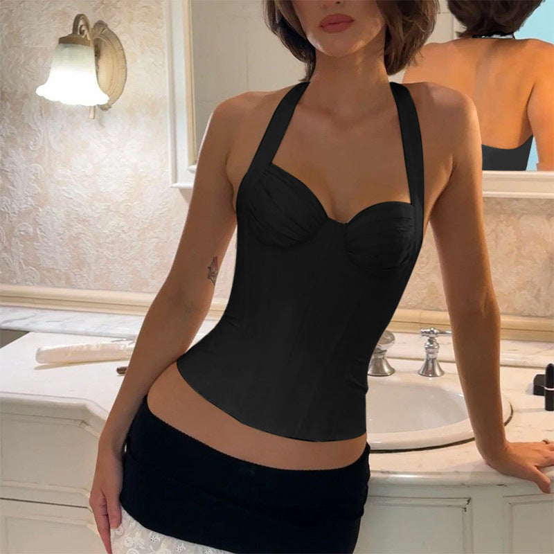 Hot Girl New For Women Sexy Waist Trimming Cropped Tank Top