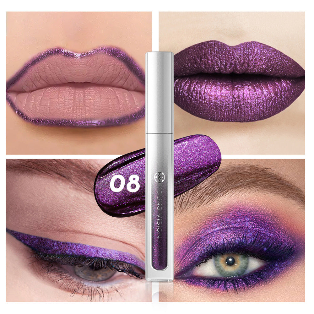 8 Colors Lip Gloss Not Easy To Stick Cup Eye Shadow