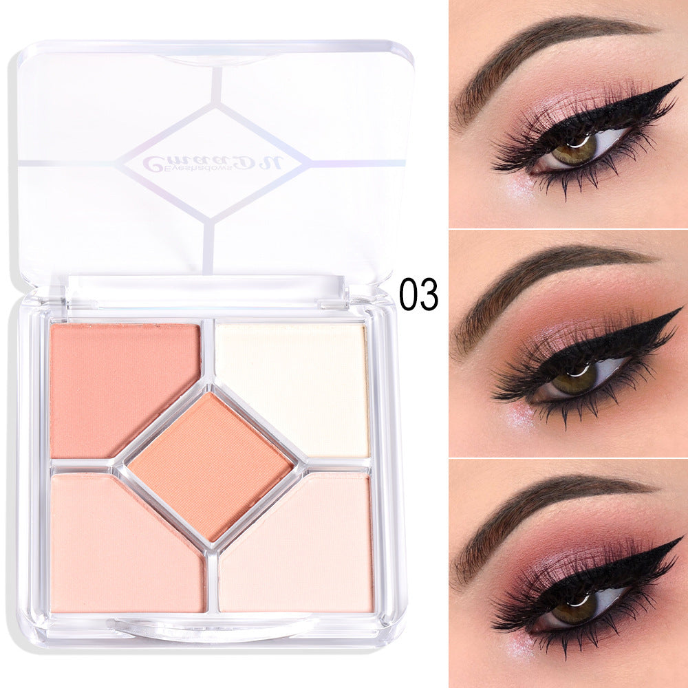 Women's Fashion Simple Five Color Eyeshadow Palette