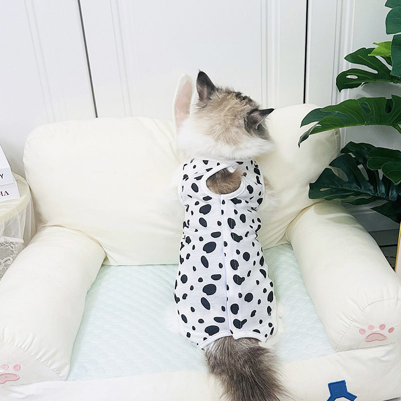 Cat Sterilization Clothing Female Cat Surgical Gown Breathable Clothes