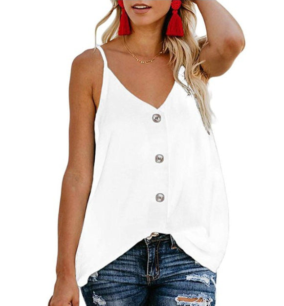 Summer Sexy Thin Shoulder Strap Top Women New Casual Top