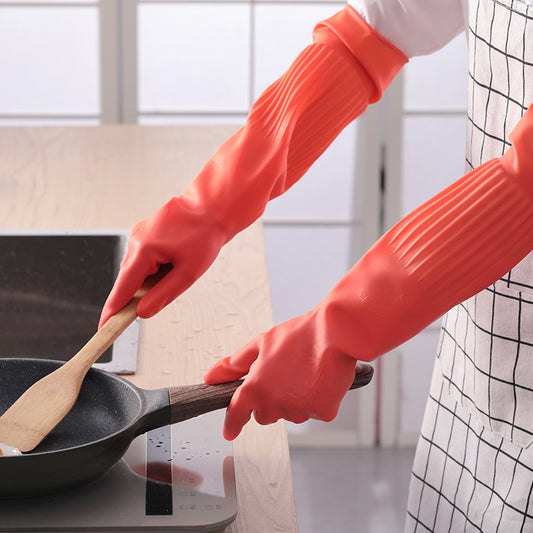 Thick Rubber Plastic Waterproof Wear Resistant Gloves
