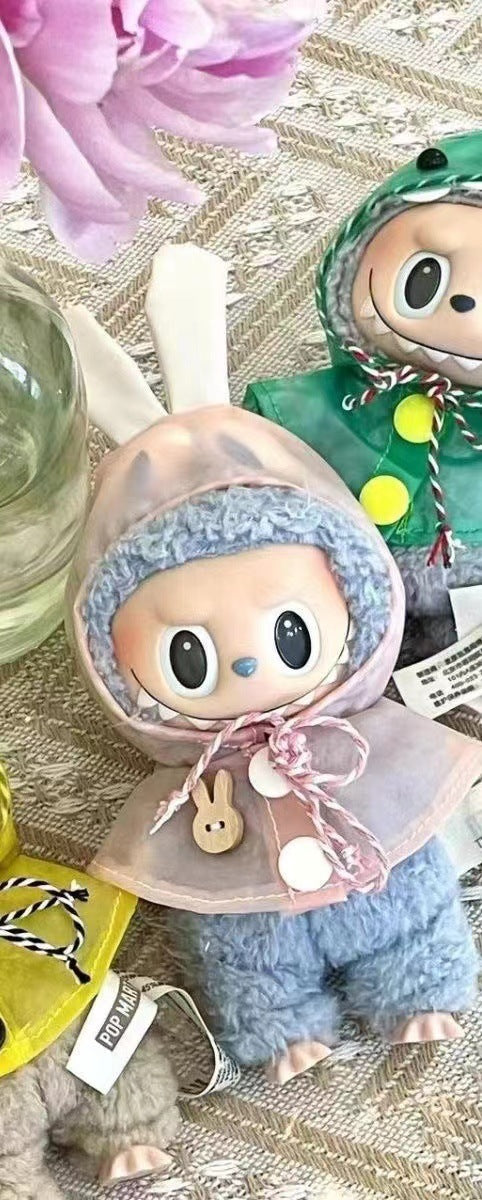 Suitable For 17CM Doll Clothes Vinyl Doll Raincoat
