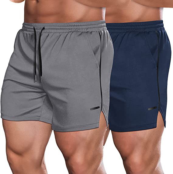 Running Training Mesh Color Matching Fitness Shorts Men