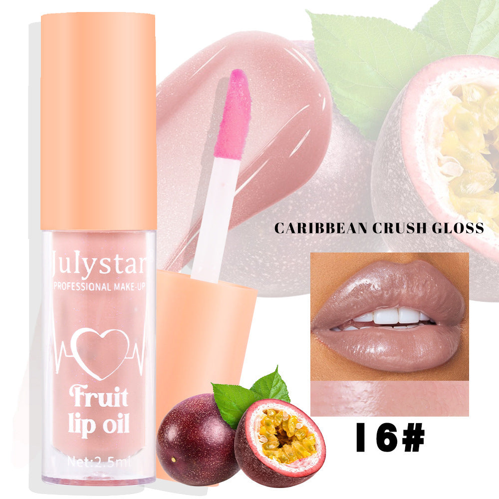 20 Colors Fruit Lip Lacquer Water Light Transparent Moisturizing