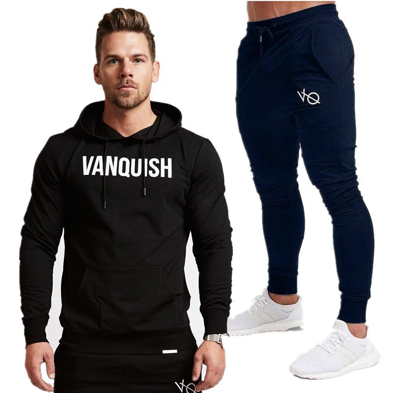 Pullover Hooded Sweater Fitness Men