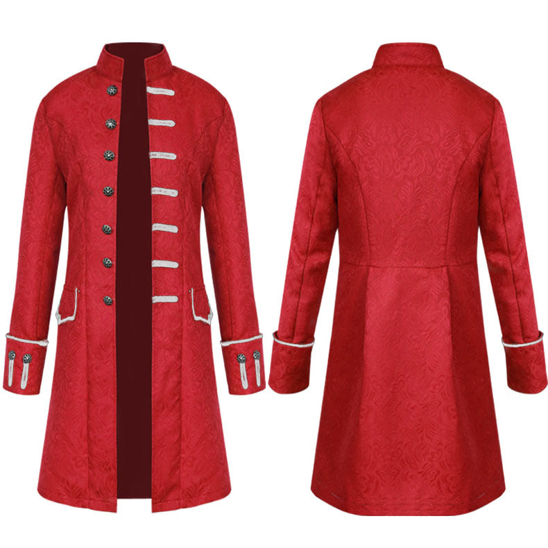 Men's Medieval Coat Jacket Trench Coat