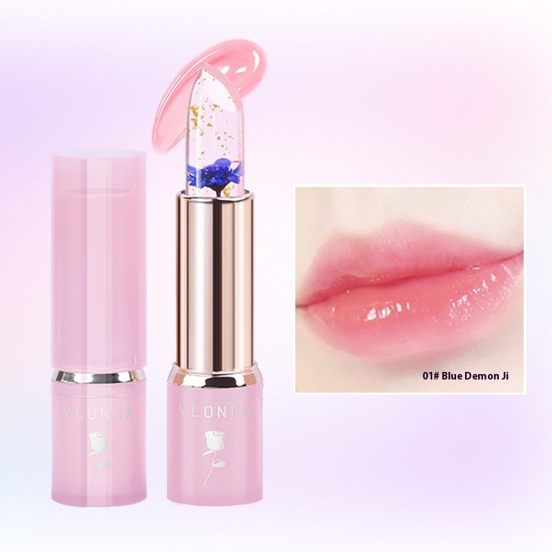 Flowers Jelly Color Changing Lipstick Not Easy To Change Color And Moisten