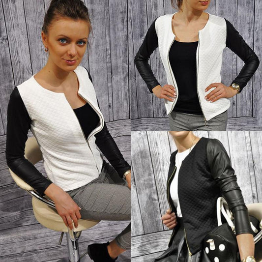 Women Thin Coats Short Jackets Casual Slim Blazers Suit Cardigans