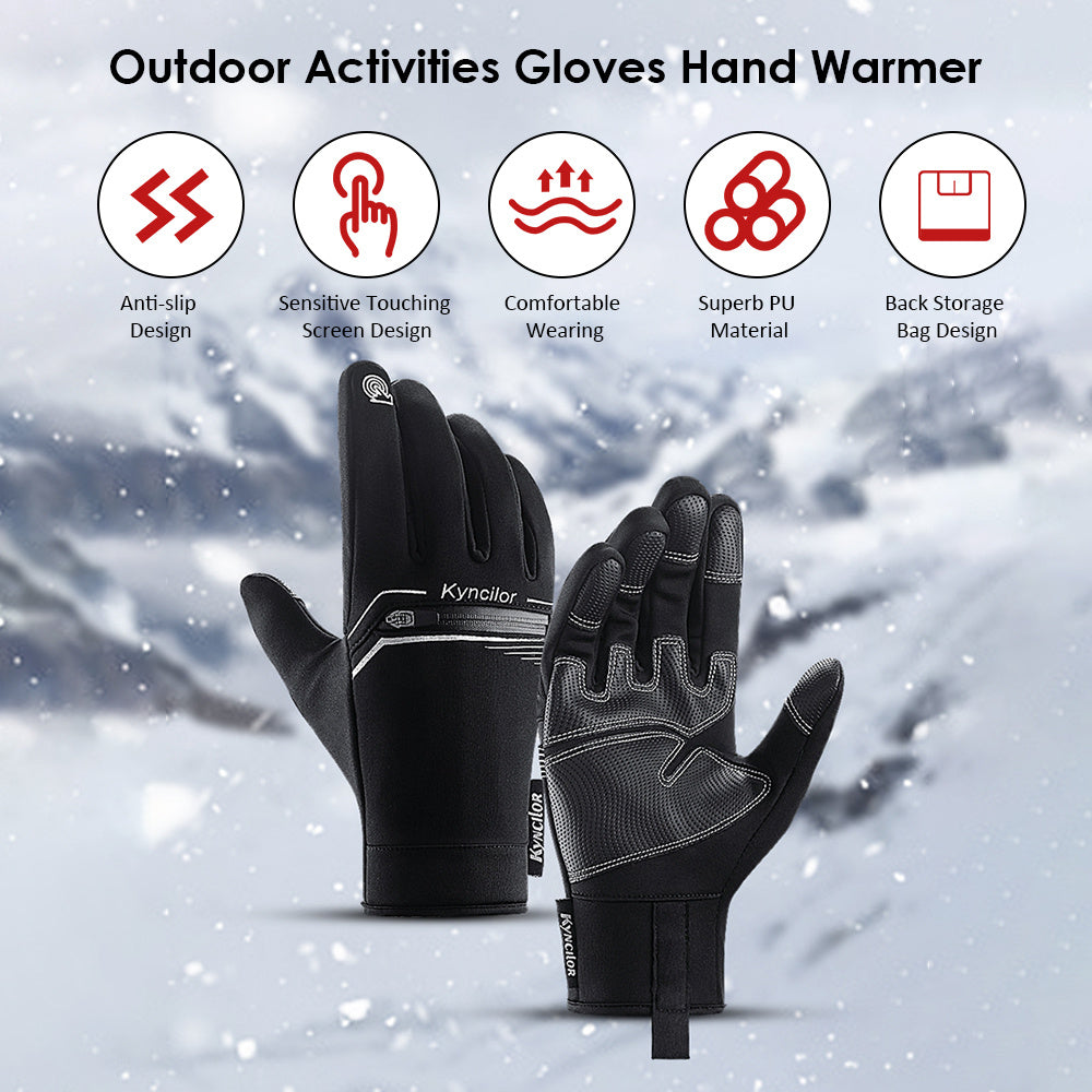 Outdoor Touch Screen Warm Windproof Waterproof Riding Gloves