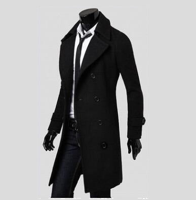 Men Long Trench Coat