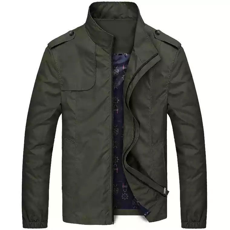 Men's Fashion Casual Solid Color Slim Jacket