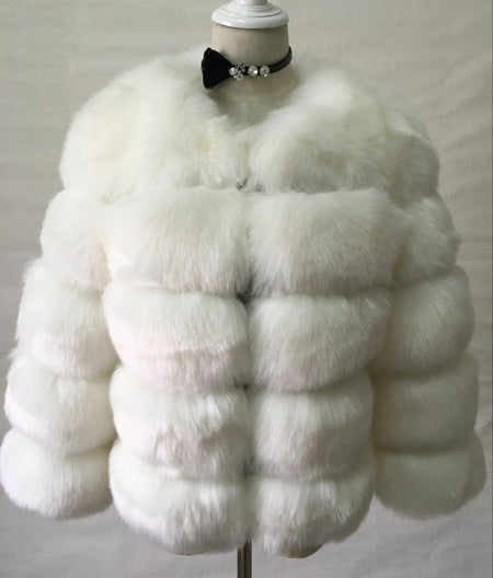 FAUX Fur Coat Elegant Thick Warm Outerwear Fake Fur Jacket Chaquetas Mujer