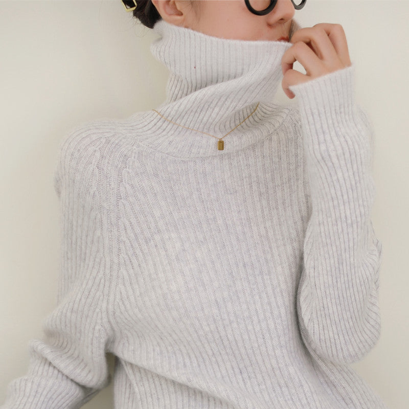 Thick Women Loose Woolen Sweater Women  Autumn