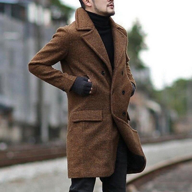 Classic woolen coat trench coat