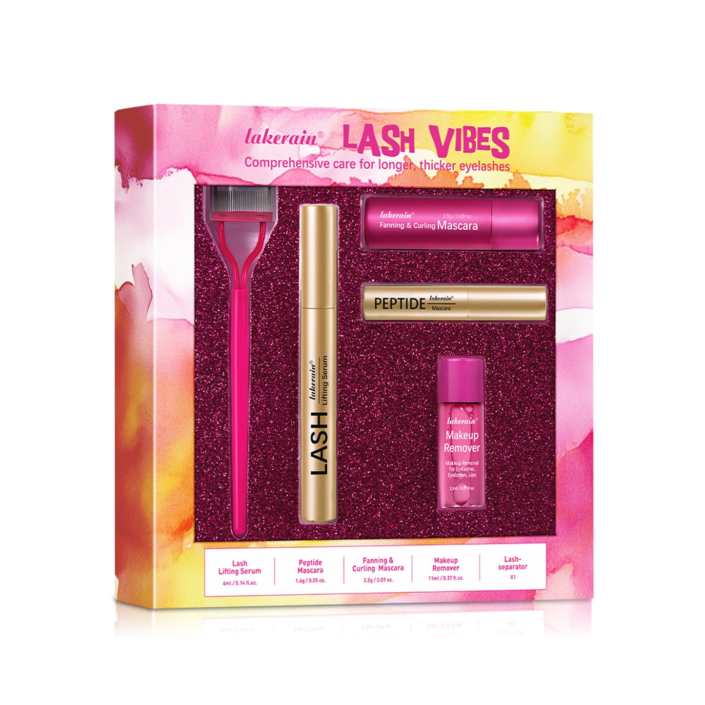 Long Curling Eyelash Peptide Mascara Eye And Lip Cleansing Water Suit