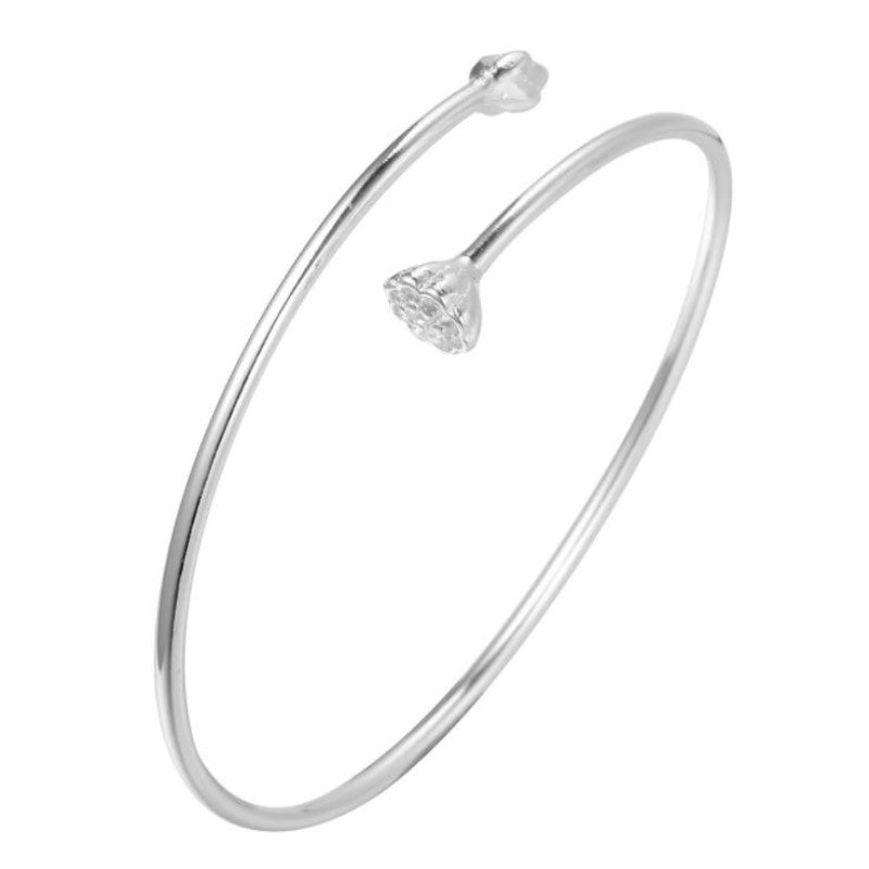 Argent Pur Lotus Lotus Seedpod Open-ended Bracelet