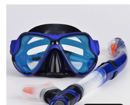 Snorkeling Sambo Set Full Dry Snorkel Large Frame Anti-fog Myopia Goggles Swimming Equipment Mask