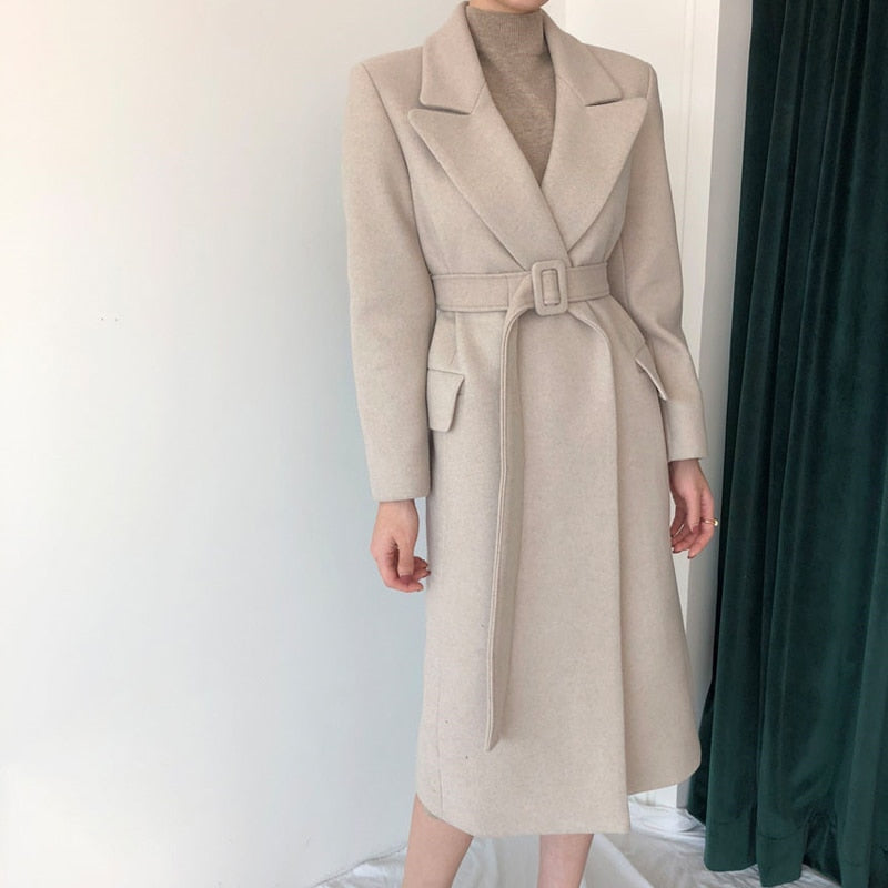 Women Long Coat For Autumn Or Winter Warm Fashion