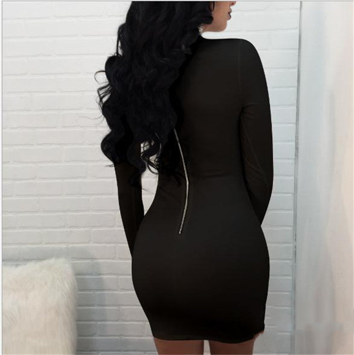 Women's Long Sleeve Dress Club Bar Sexy Dress Women