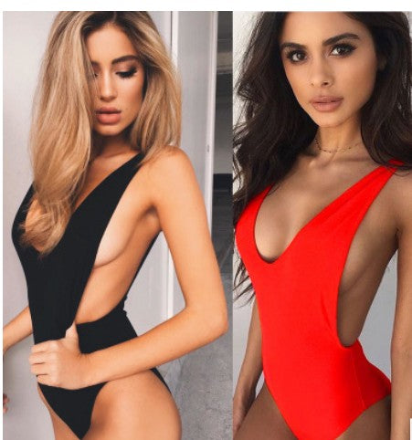 Hot  One Piece Swimsuit Sexy Trikini 2021 Thong Swimwear Women Triquini Female Backless Monokini Swim Bathing Suit Bodysuit