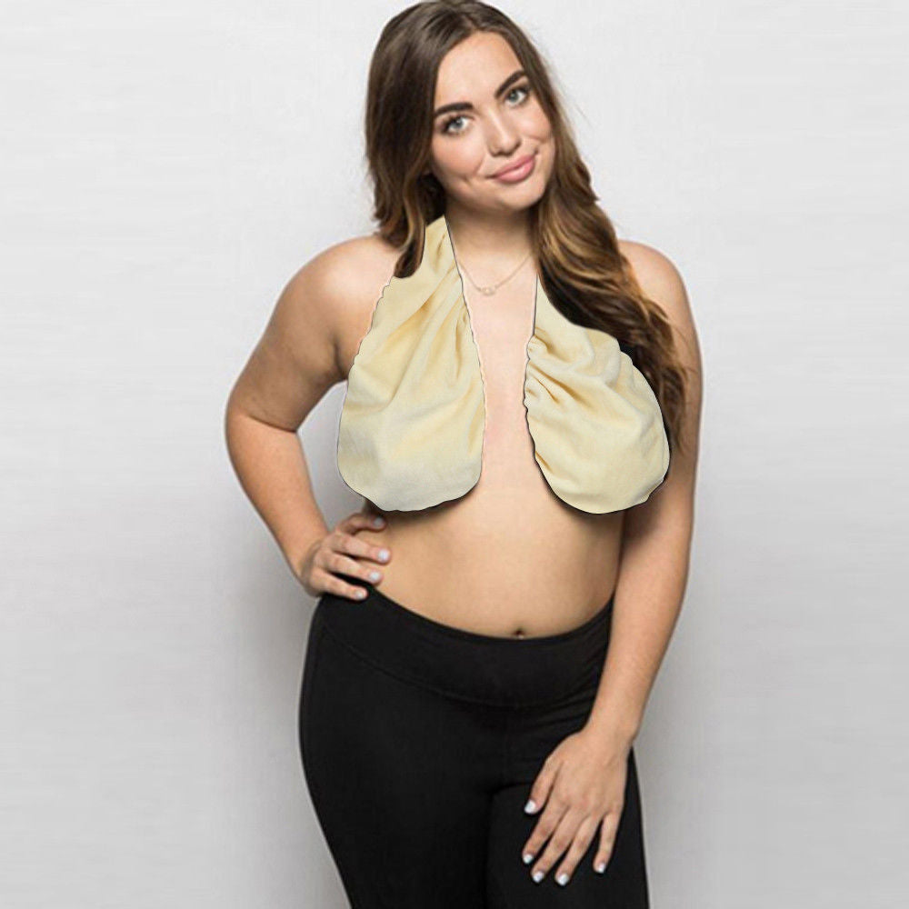 new Towel bra solid color backless underwear