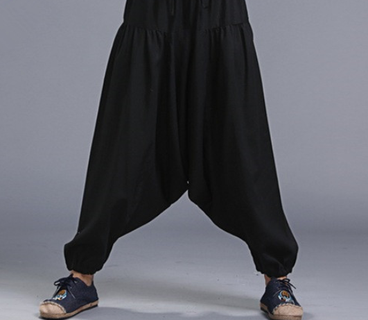 Men's hanging harem pants