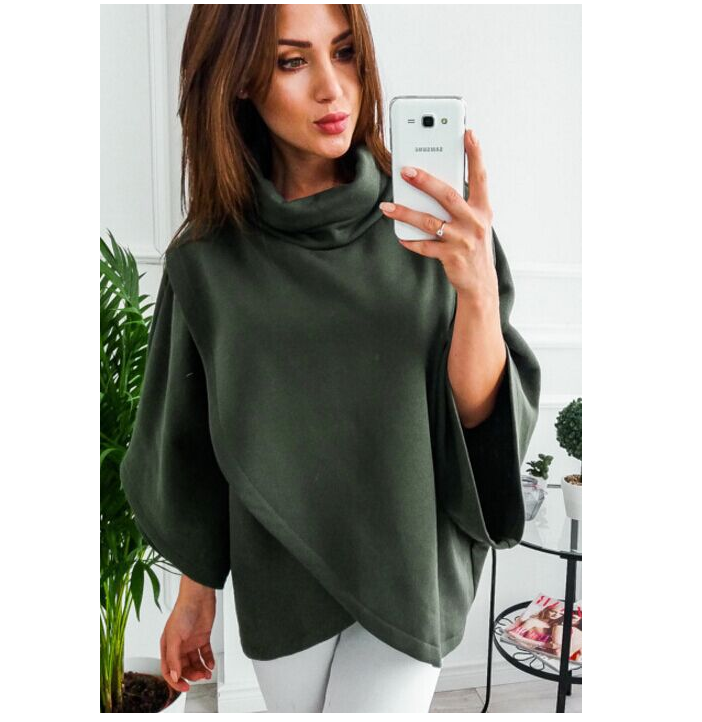 winter new warm jacket high collar sweater top