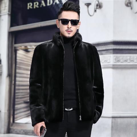 Men's Fashionable Warm Fur Coat Top