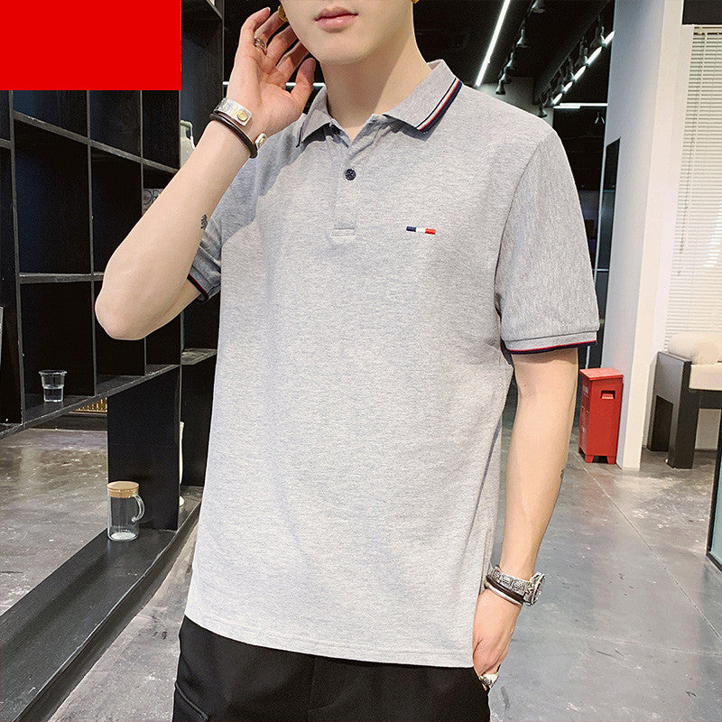 POLO Shirt Men's Short-Sleeved T-Shirt Lapel Stand Collar Trend Men's Clothing