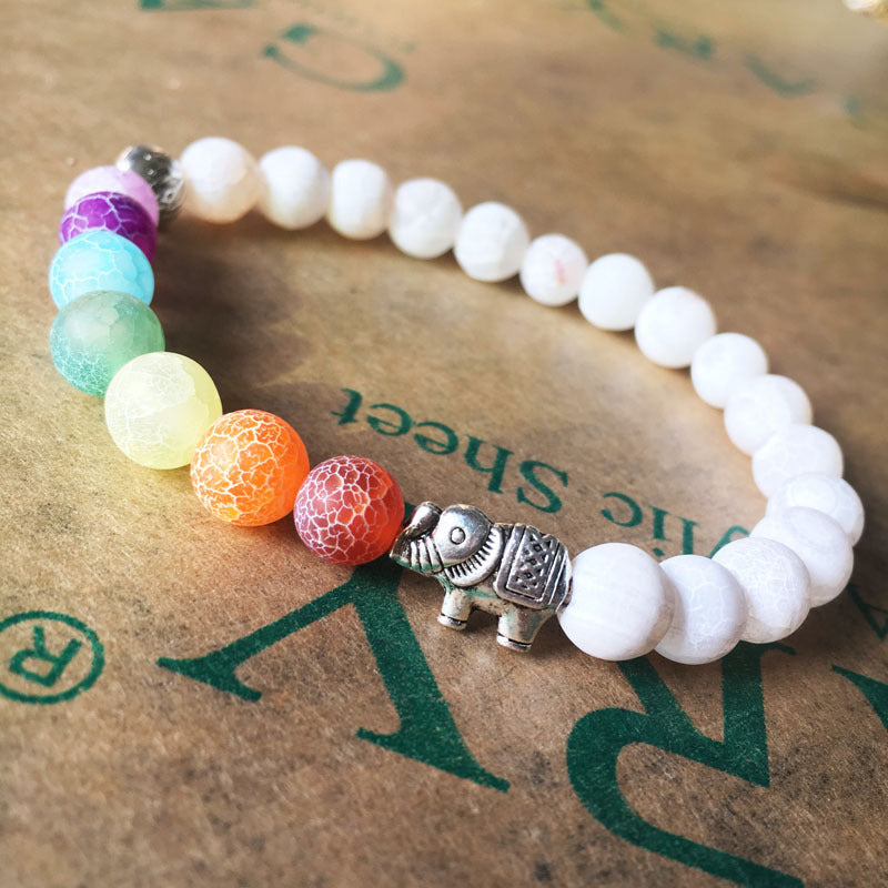 Elephant Colorful Yoga Energy Bracelet Bracelet