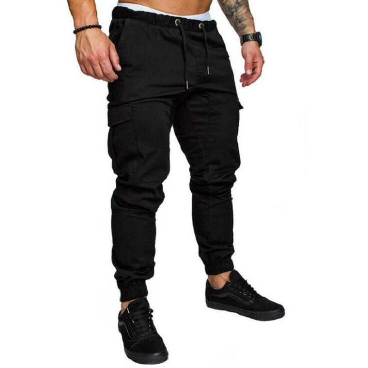 Men's Woven Fabric Casual Pants Drawstring Pants