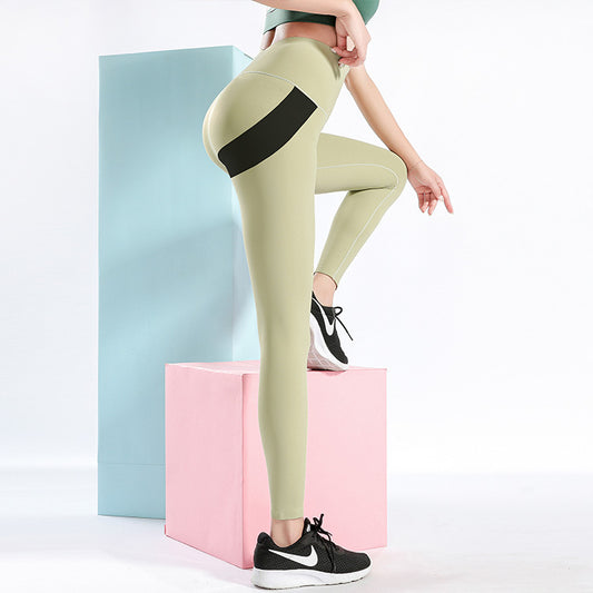 Sexy Heart Yoga Pants Women Patchwork Yoga Leggings Women