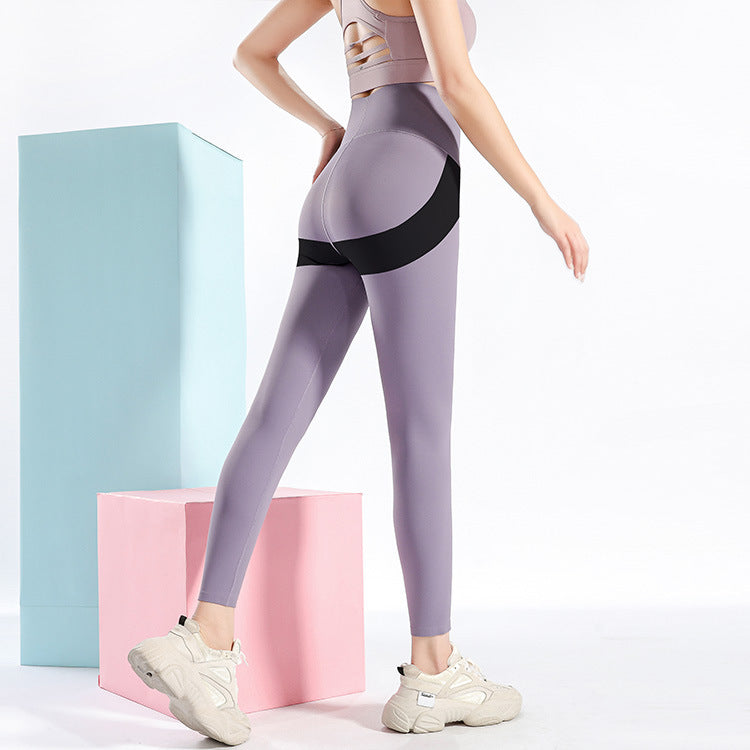 Sexy Heart Yoga Pants Women Patchwork Yoga Leggings Women