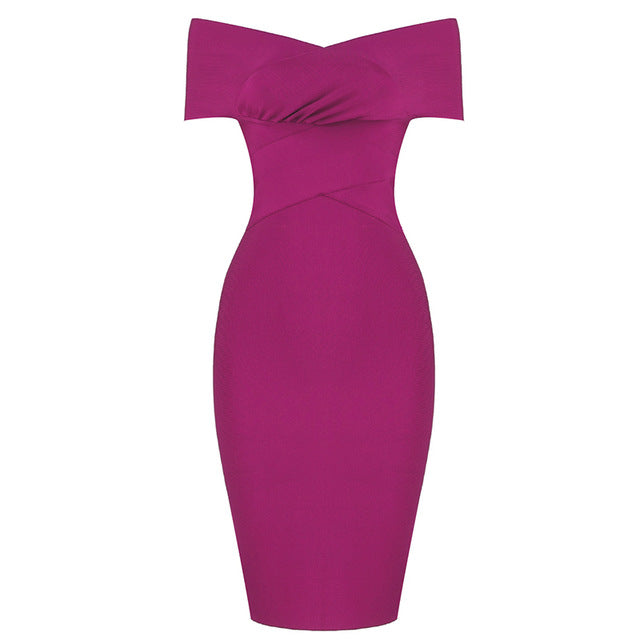 New Summer Women Bodycon Bandage Dress Sexy Off