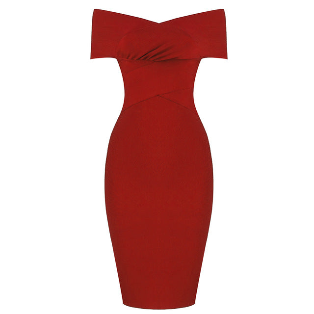 New Summer Women Bodycon Bandage Dress Sexy Off