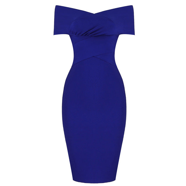 New Summer Women Bodycon Bandage Dress Sexy Off