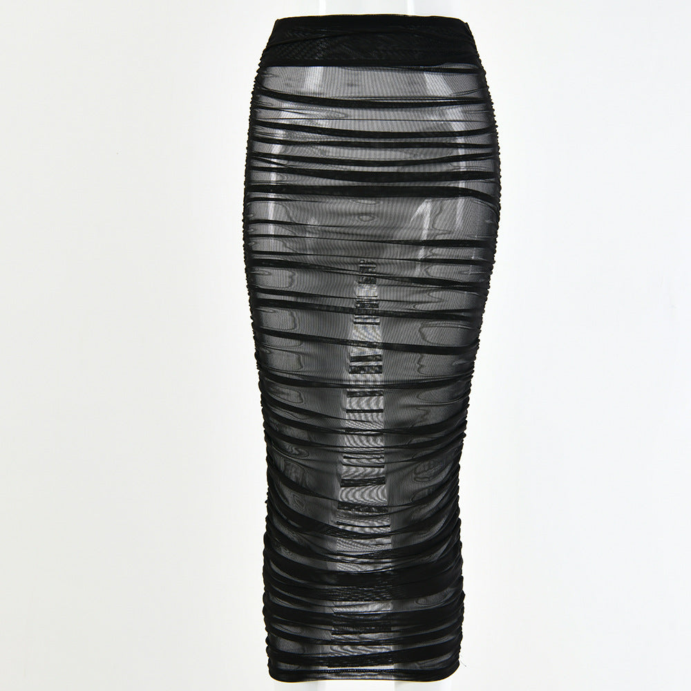 Slim Sexy Mesh Skirt Women