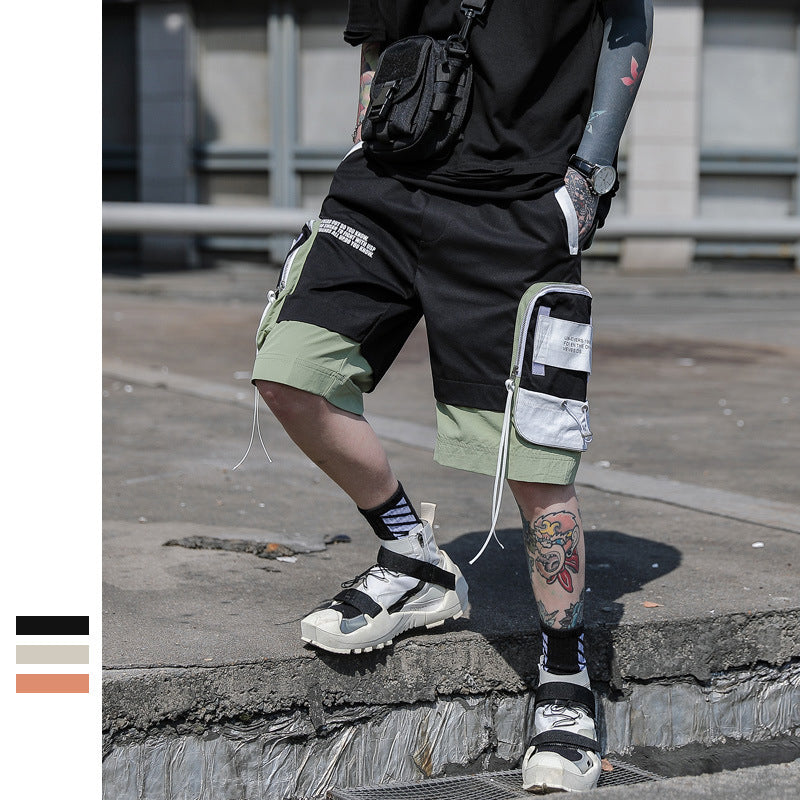 Casual Five-Point Shorts Men Summer Streetwear Korean Ins