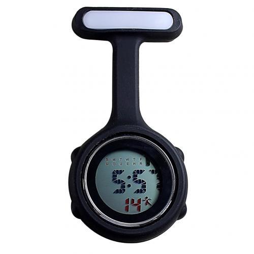Digital Silicone Display Silent Electronic Luminous Nurse Pocket Watch