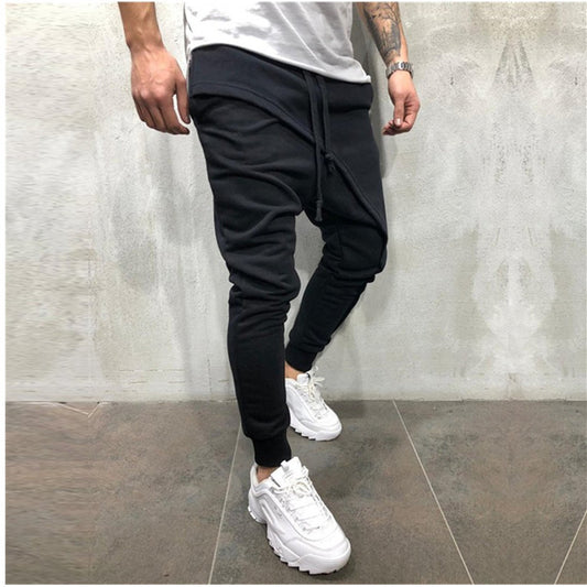 Jogging Pants Hip Hop Jogging Pants Slim Casual Sports Drawstring Pants Men