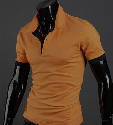 Men's Polo Fir Contrast Simple T-Shirt