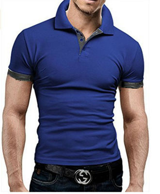 Men's Polo Fir Contrast Simple T-Shirt