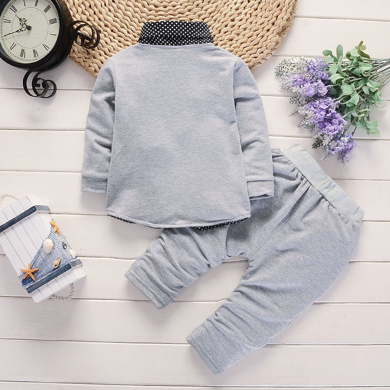 New Design Toddler Boys Casual Suit Set Boys Clothes Set Printed Suit Infant Boys Children Clothing Set