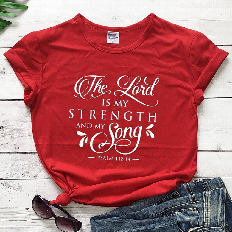 T-Shirt Women Fashion Retro Funny Jesus T-Shirt Faith Slogan Art Top