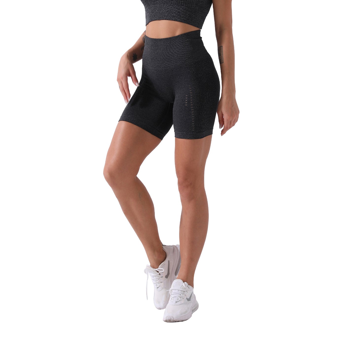 European And American Seamless Sports Yoga Fitness Shorts Women